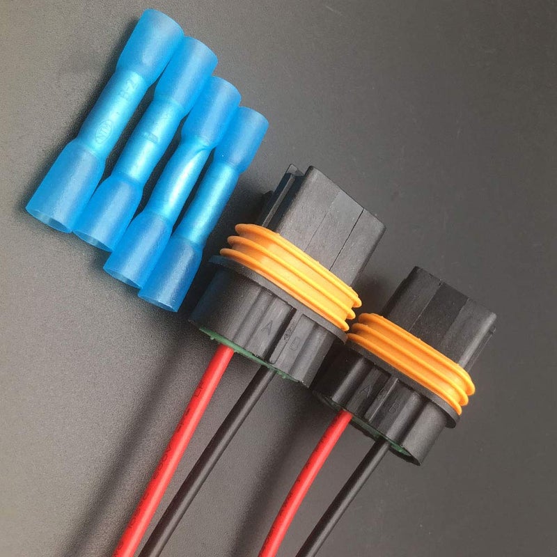 LIZAPUS 2PCS Fan Cooling Connector Pigtail Wiring Harness Compatible with Ford Chevrolet Corvette Camaro TPI LT1 LS1 LS6 - Image 5
